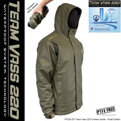 Team Vass 220 Unlined Jacket - Waterproof - Khaki Edition